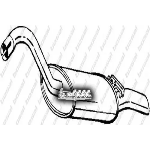 Глушитель Задний (Audi 80 88-91 ) Bosal 