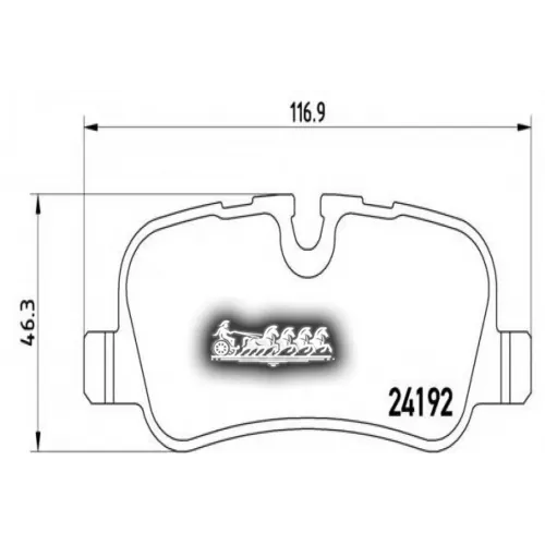 Колодки Тормозные Дисковые Зад Brembo 