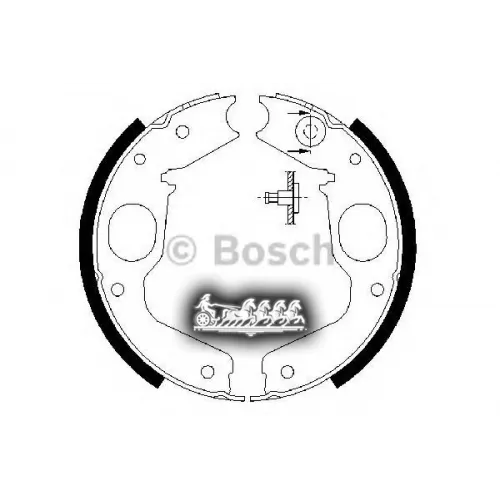 Тормозные Колодки Барабанные Mitsubishi Pajero 98- Bosch 