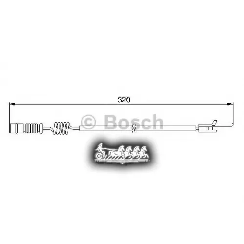 Датчик Износа Торм. Колодок Mb W163 98-05 Bosch 