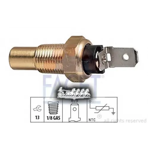 Датчик Температуры Охлаждающей Жидкости Facet 7.3080