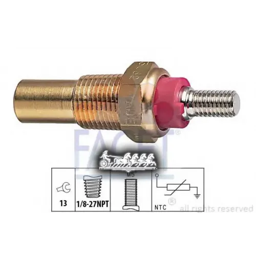 Датчик Температуры Охлаждающей Жидкости Facet 7.3082