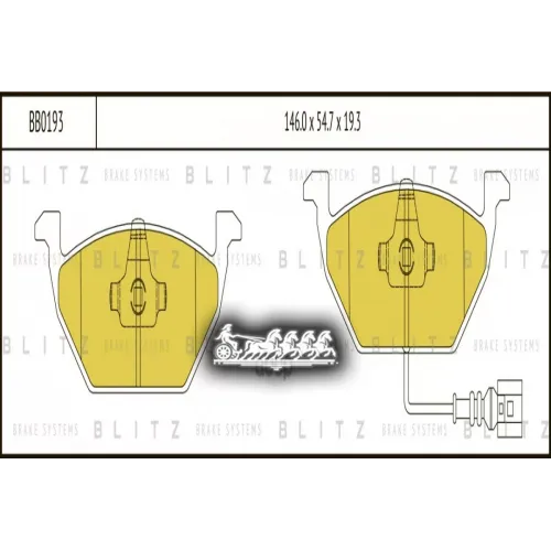 Колодки Тормозные Дисковые Перед Blitz 