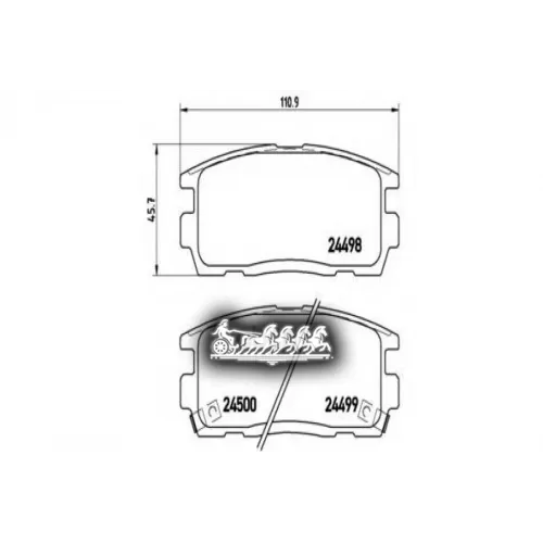 Колодки Тормозные Дисковые Зад Brembo 