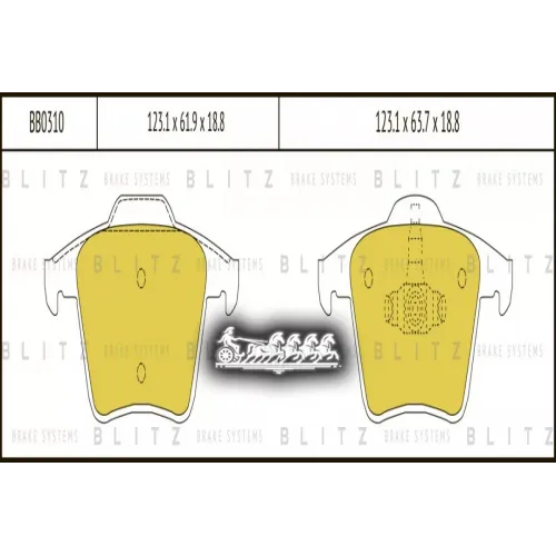 Колодки Тормозные Дисковые Перед Blitz 