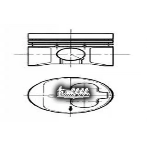 Поршень Комплект Vag 80/Passat/Golf/Vento/Sharan/T4 -03 1.9Td Aaz/Abl KOLBENSCHMIDT 