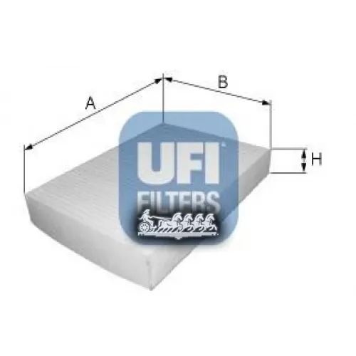 Фильтр Салона Ford Focus C-Max/Mondeo 07-/Volvo C30/C70/S40 04- UFI 53.129.00