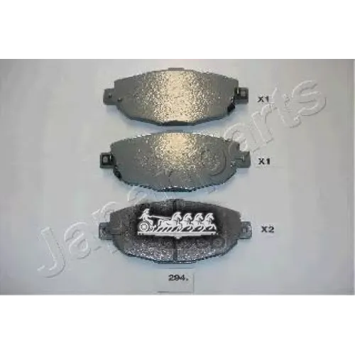Комплект Тормозных Колодок Дисковый Тормоз Japanparts PA-294AF