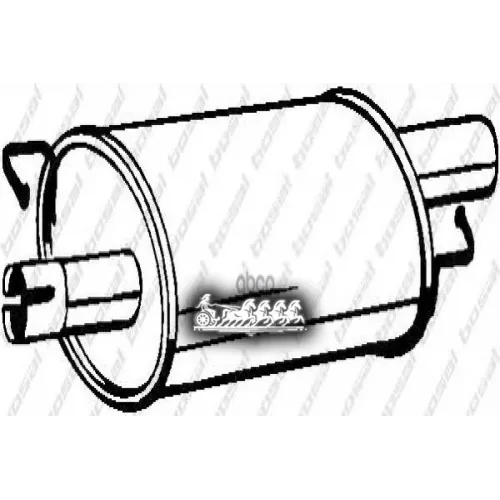 Глушитель Центральный (V.w. Transp. V 03- ) Bosal 