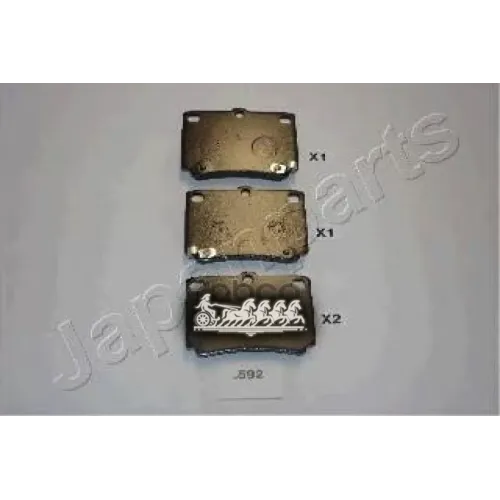 Колодки Тормозные Дисковые Japanparts PP-592AF