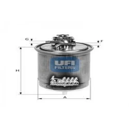 Фильтр Топливный, Дизель UFI 24.424.00
