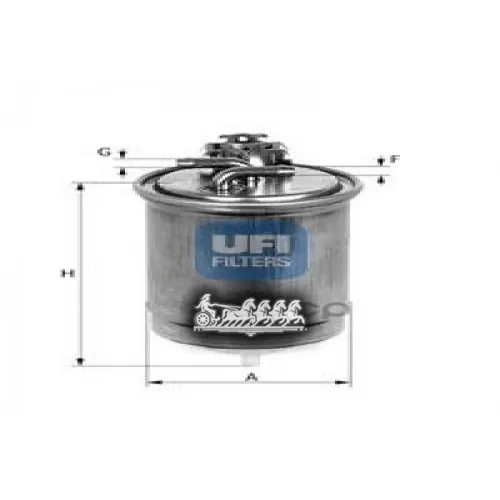 Фильтр Топливный Audi A4/Octavia/G4 1.9D UFI 24.391.00