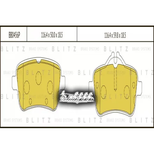 Колодки Тормозные Дисковые Зад Blitz 