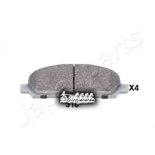 Комплект Тормозных Колодок Дисковый Тормоз Japanparts PA-518AF