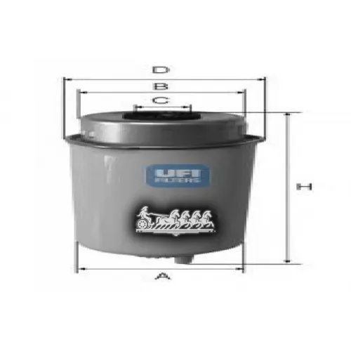 Фильтр Топливный Ford Transit 2.4 Tdci 06- UFI 24.455.00