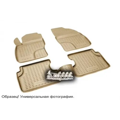 Коврики Салона Бежевые Volkswagen Transporter T5 Autofamily 