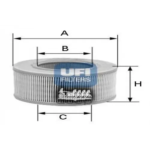 Фильтр Возд.saab 9-5 UFI 27.354.00