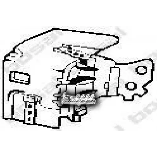 Кронштейн Глушителя (Rena Megane Ii 02- ) Bosal 