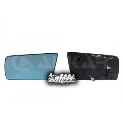 Стекло Зеркала Mb W140/W202/W210 93- Плоск.подогрев Синее Лев. ALKAR 