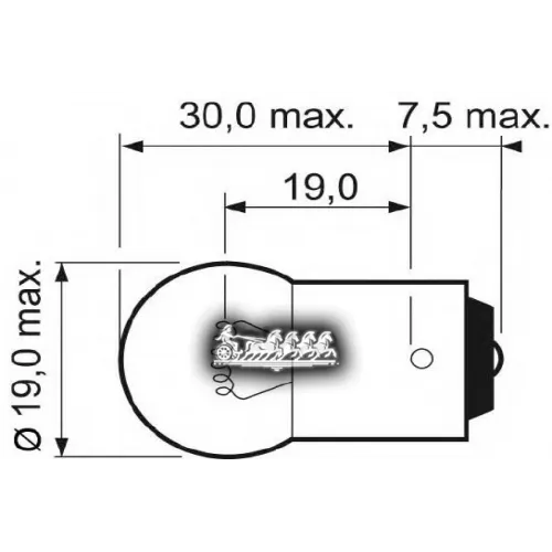 Лампа R5w 12V 5W Ba15s (2 Шт.) Valeo 