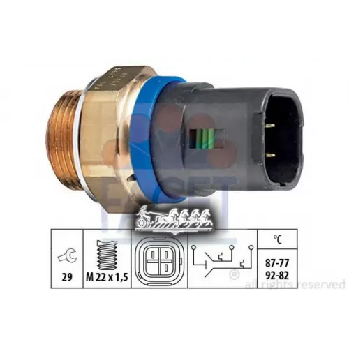 Датчик Включения Вентилятора Facet 7.5647
