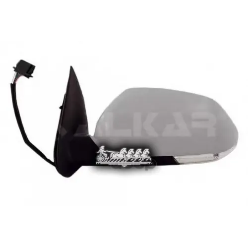 Зеркало Заднего Вида Skoda Octavia Ii 04- Электрич.асферич.подогрев Грунт.лев. (В Сборе) ALKAR 