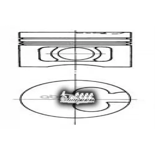 Поршень Комплект Ford 1.8D -2001 D82.5+0.50 Ks KOLBENSCHMIDT 