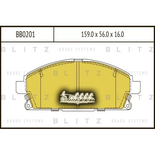 Колодки Тормозные Дисковые Перед Blitz 