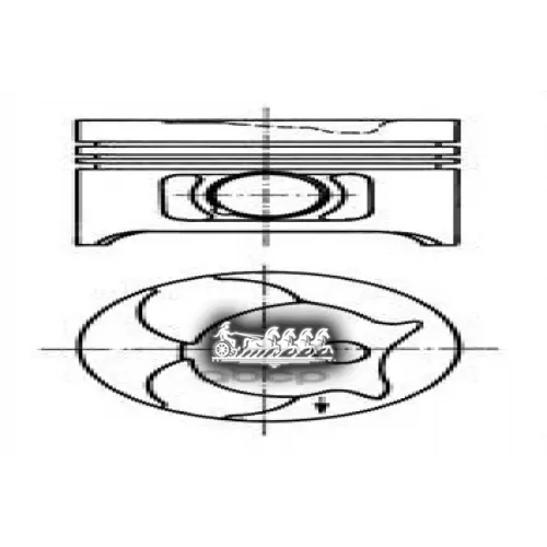 Поршень Dm.89.00x2.5x2.0x3.0 Std Цена За 1 Шт KOLBENSCHMIDT 
