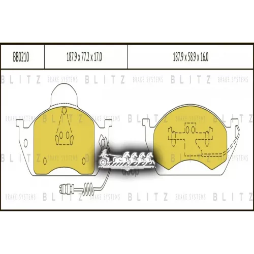 Колодки Тормозные Дисковые Перед Blitz 