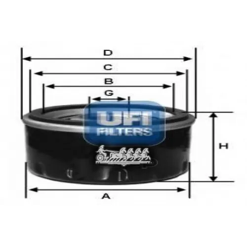 Фильтр Масляный Nissan/Renault 1.9D-3.0D 08- UFI 23.564.00