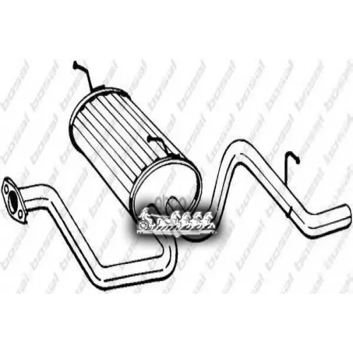 Глушитель Задний (Daew Matiz 00- ) Bosal 