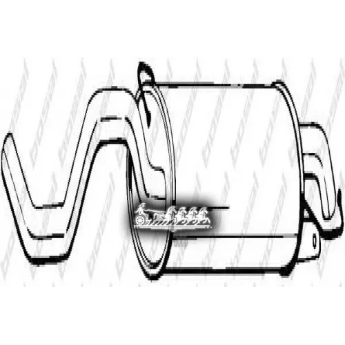 Глушитель Задний (V.w. Beetle 01- ) Bosal 