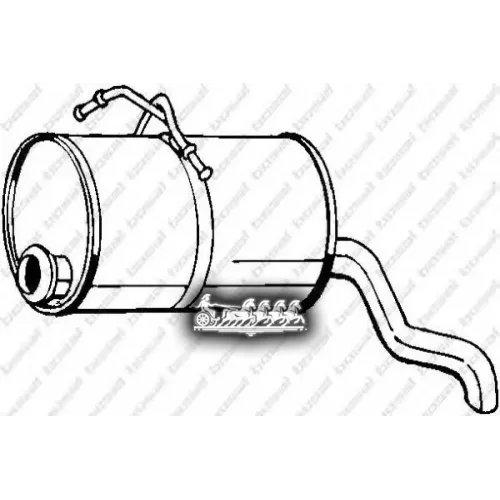 Глушитель Задний (Citr Berlingo 03- ) Bosal 