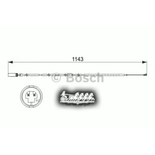 Датчик Износа Торм. Колодок Bmw X1(E84) 06- Задн. Bosch 