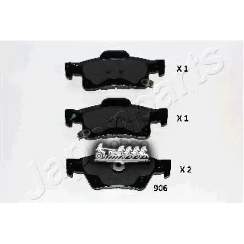 Колодки Тормозные Дисковые Japanparts PP-906AF