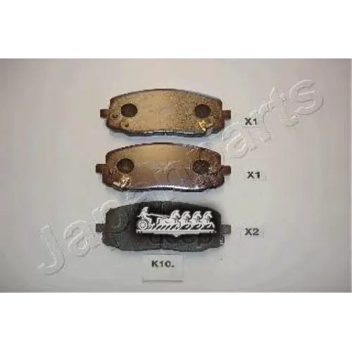Колодки Тормозные Дисковые Japanparts PA-K10AF