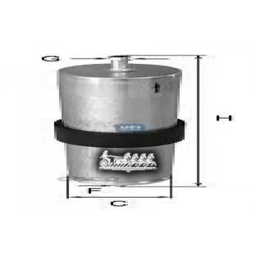 Фильтр Топливный Bmw E36/E46/E38/E39 1.6-5.0 UFI 31.569.00