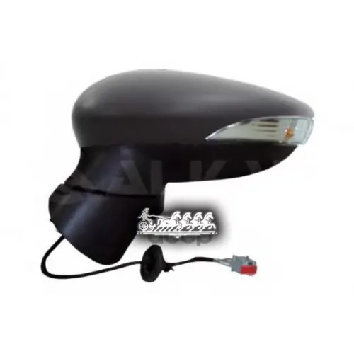 Зеркало Заднего Вида Ford Fiesta 08- Электрич.асферич.подогрев.ук-Ль Поворот.грунт.прав. ALKAR 