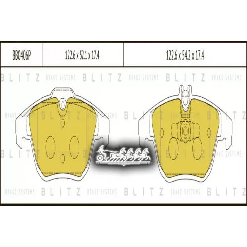 Колодки Тормозные Дисковые Перед Blitz 