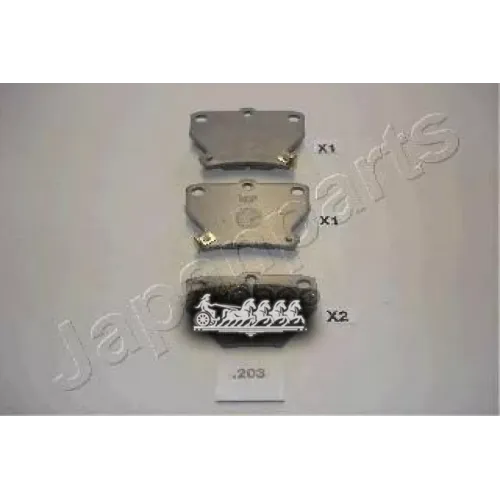 Колодки Тормозные Дисковые Japanparts PP-203AF