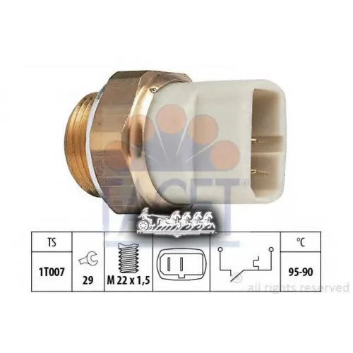 Датчик Включения Вентилятора Facet 7.5027