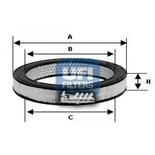 Фильтр Воздушный UFI 30.802.01