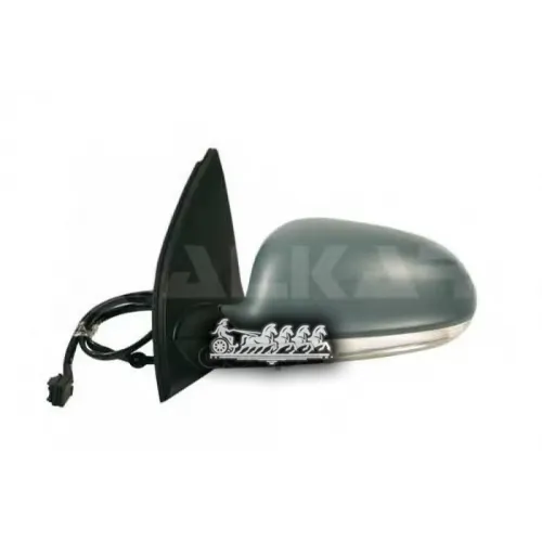 Зеркало Заднего Вида Vw Golf V 03- Электрич.выпукл.подогрев Грунт.прав. (В Сборе) ALKAR 