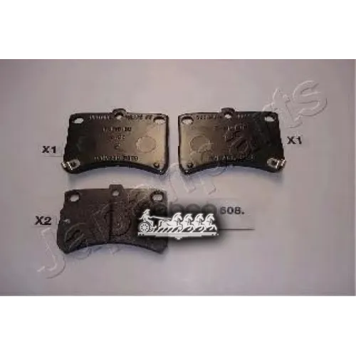 Колодки Тормозные Дисковые Japanparts PA-608AF