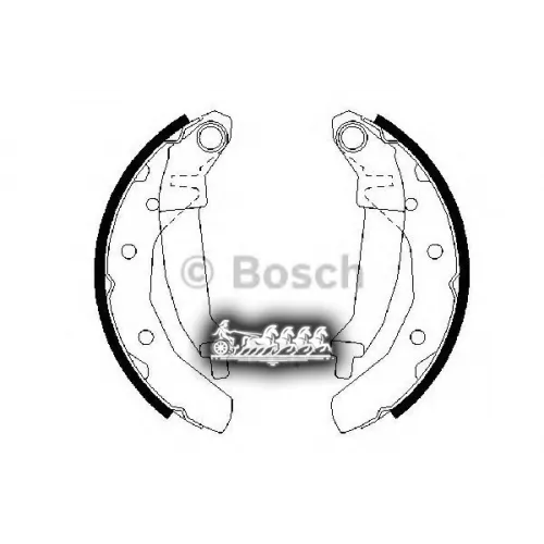Тормозные Колодки Барабанные Gm Matiz/Spark 98- Bosch 