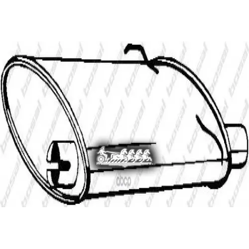 Глушитель Центральный (Volv 740 87-93 ) Bosal 