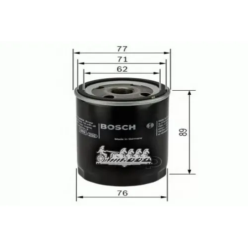 Фильтр Масляный Ford Mondeo 1 -96 1.8 Diesel Bosch 