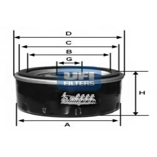 Фильтр Масляный Ford/Mazda/Volvo UFI 23.416.00