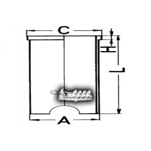 Гильза Цилиндра (С Углублением Для Шатуна) KOLBENSCHMIDT 